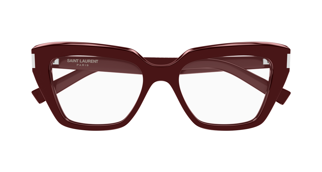 Óculos graduados saint laurent sl 829 006 burdeos cat eye femenino tamanho 54mm - Vista de detalhe