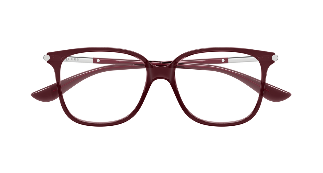 Brillen alexander mcqueen am0554o 008 burdeos cat eye femenino größe 53mm - Detailansicht