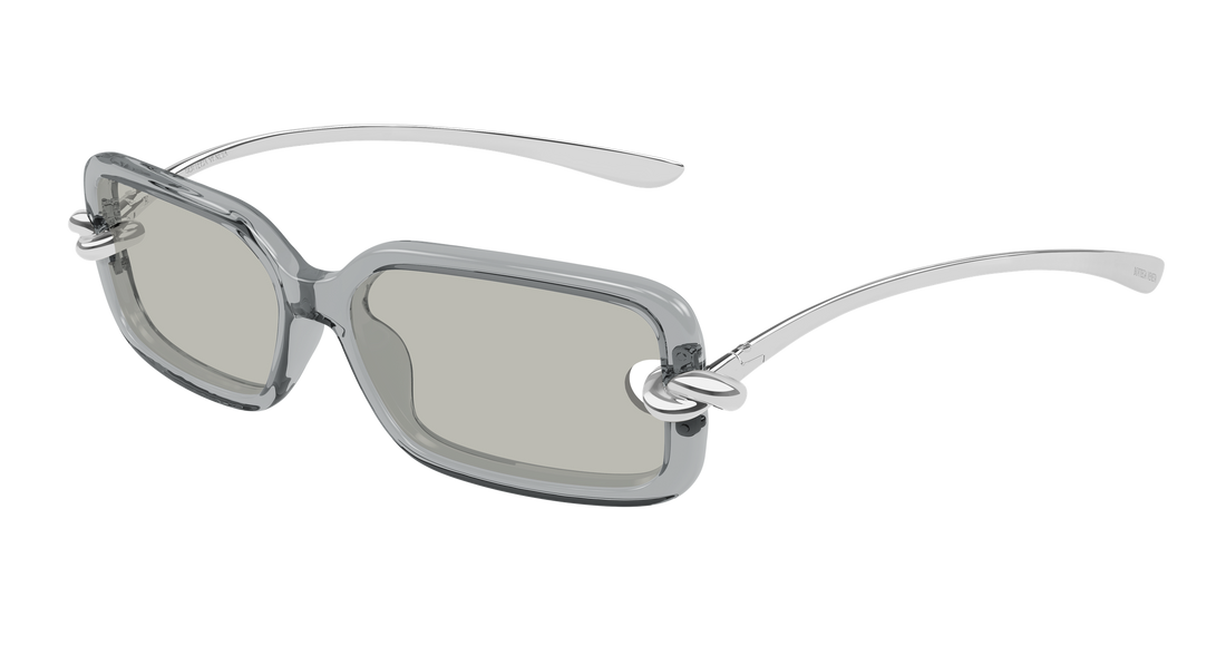 Sunglasses bottega veneta bv1439s 004 gris rectangular / squared femenino size 56mm - Main view