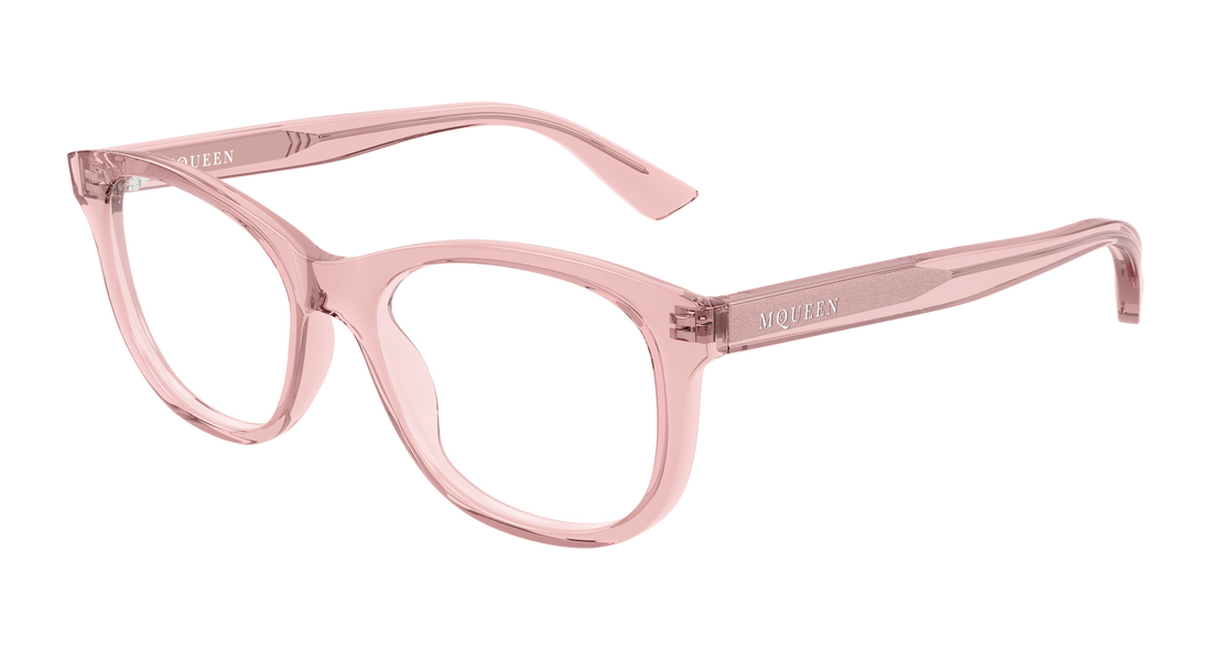 Brillen alexander mcqueen am0568o 010 rosa cat eye femenino größe 53mm - Hauptansicht