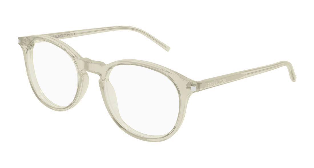 Briller saint laurent sl 106 028 verde round/oval/panthos masculino størrelse 50mm - Hovedvisning