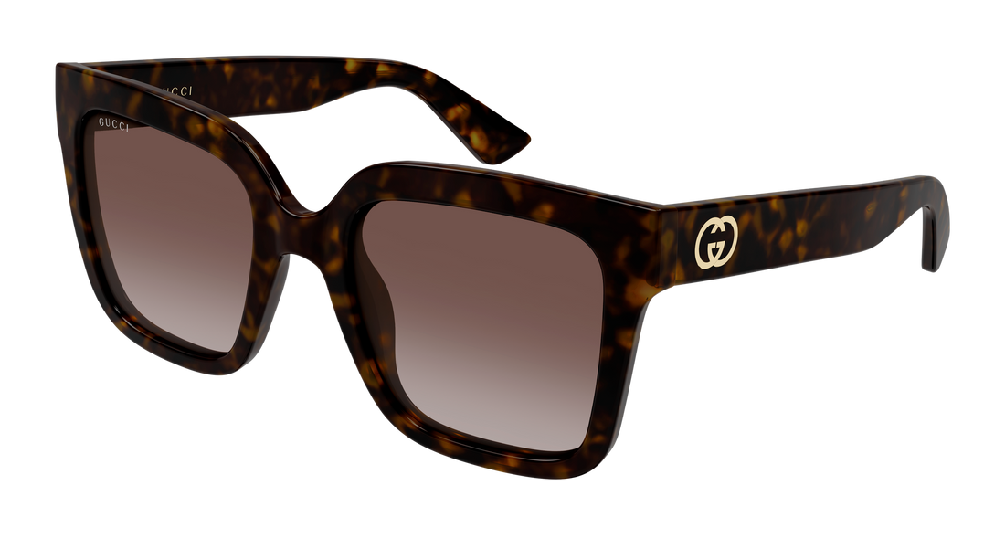Óculos de sol gucci gg2190s 002 havana rectangular / squared femenino tamanho 53mm - Vista principal