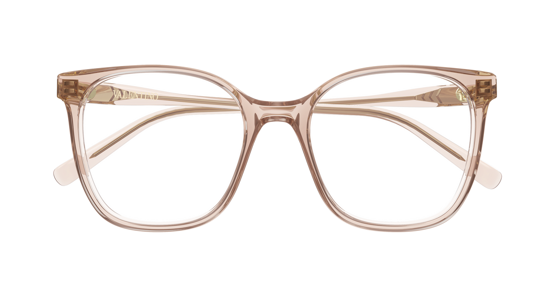 Glasögon valentino vg0019o 010 beige rectangular / squared femenino storlek 53mm - Detaljvy