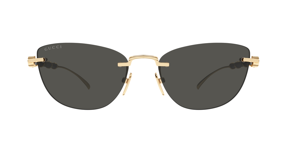 Lunettes de soleil gucci gg2063s 002 dorado cat eye femenino taille 55mm - Vue détaillée