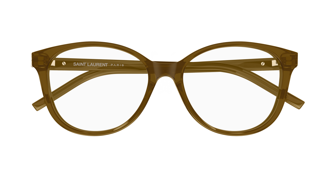 Briller saint laurent sl m112 008 marron round/oval/panthos femenino størrelse 54mm - Detaljeret visning