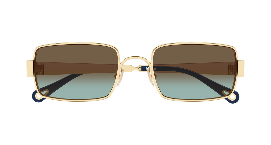 Solbriller chloé ch0354s 003 dorado rectangular / squared femenino størrelse 53mm - Detaljeret visning