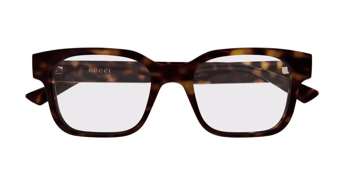 Occhiali da vista gucci gg2087o 006 havana rectangular / squared masculino taglia 54mm - Vista dettagliata