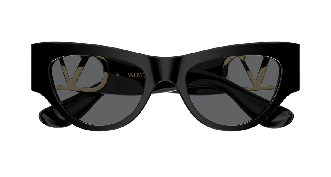 Occhiali da sole valentino vg0053s 001 negro cat eye femenino taglia 55mm - Vista dettagliata