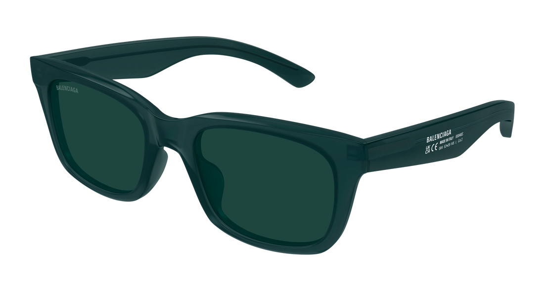 Sunglasses balenciaga bb0468s 004 verde rectangular / squared masculino size 53mm - Main view