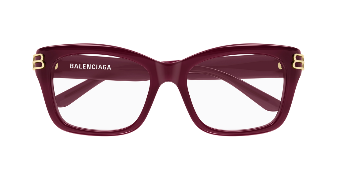 Dioptrijske naočale balenciaga bb0472o 004 burdeos rectangular / squared femenino veličina 54mm - Detaljni prikaz