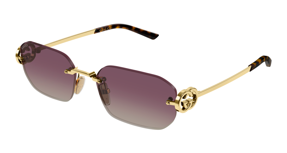 Solbriller gucci gg2228s 003 dorado rectangular / squared femenino størrelse 57mm - Hovedvisning