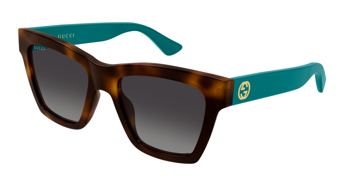 Solbriller gucci gg1714s 011 havana cat eye femenino størrelse 54mm - Hovedvisning