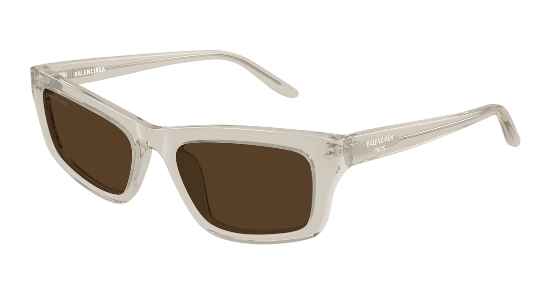Occhiali da sole balenciaga bb0527s 003 beige cat eye femenino taglia 56mm - Vista principale