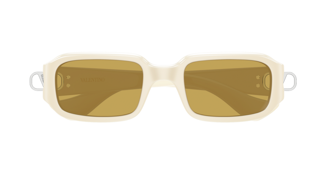 Occhiali da sole valentino vg0016s 004 beige rectangular / squared femenino taglia 53mm - Vista dettagliata