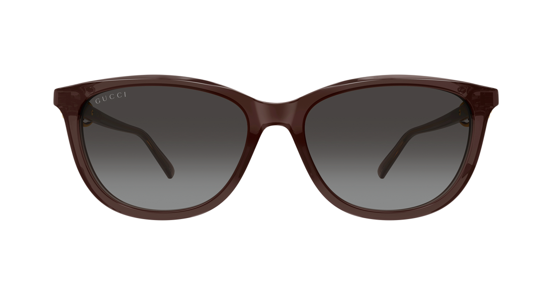 Solbriller gucci gg2220sk 003 marron round/oval/panthos femenino størrelse 56mm - Detaljeret visning