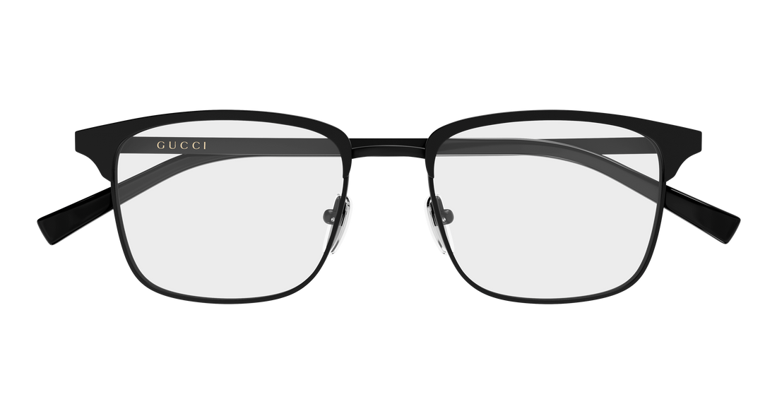 Occhiali da vista gucci gg2135o 006 negro rectangular / squared masculino taglia 56mm - Vista dettagliata