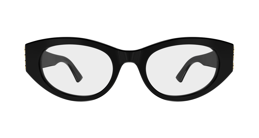 Occhiali da vista gucci gg2041o 001 negro round/oval/panthos femenino taglia 50mm - Vista dettagliata