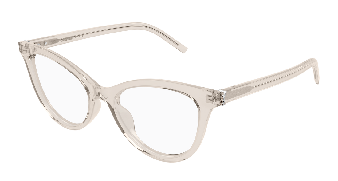 Gafas graduadas saint laurent sl m164 010 beige cat eye femenino talla 53mm - Vista principal