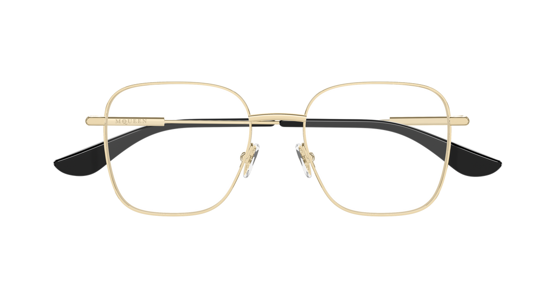 Brillen alexander mcqueen am0565o 002 dorado rectangular / squared femenino größe 51mm - Detailansicht