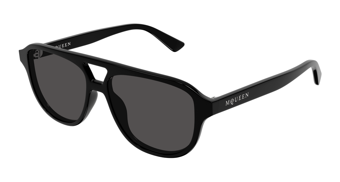 Occhiali da sole alexander mcqueen am0573s 001 negro pilot/navigator unisex taglia 54mm - Vista principale