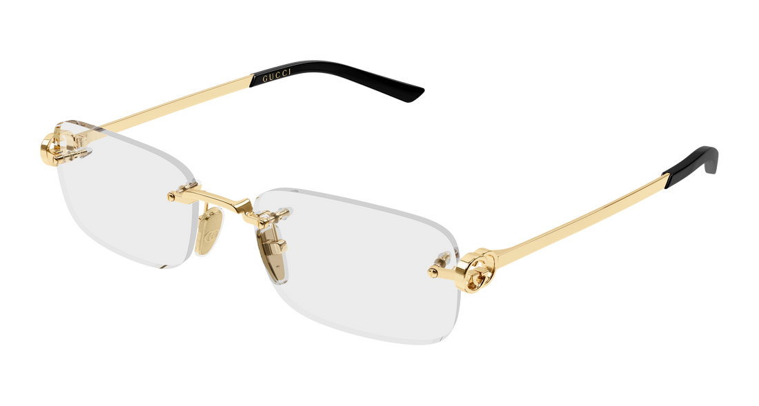 Briller gucci gg2231o 001 dorado rectangular / squared femenino størrelse 55mm - Hovedvisning