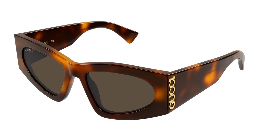 Lunettes de soleil gucci gg2040s 002 havana cat eye femenino taille 54mm - Vue principale