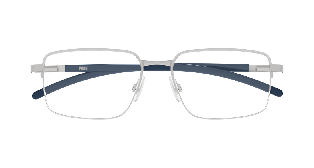 Gafas graduadas puma pu0538o 009 plateado rectangular / squared masculino talla 59mm - Vista de detalle