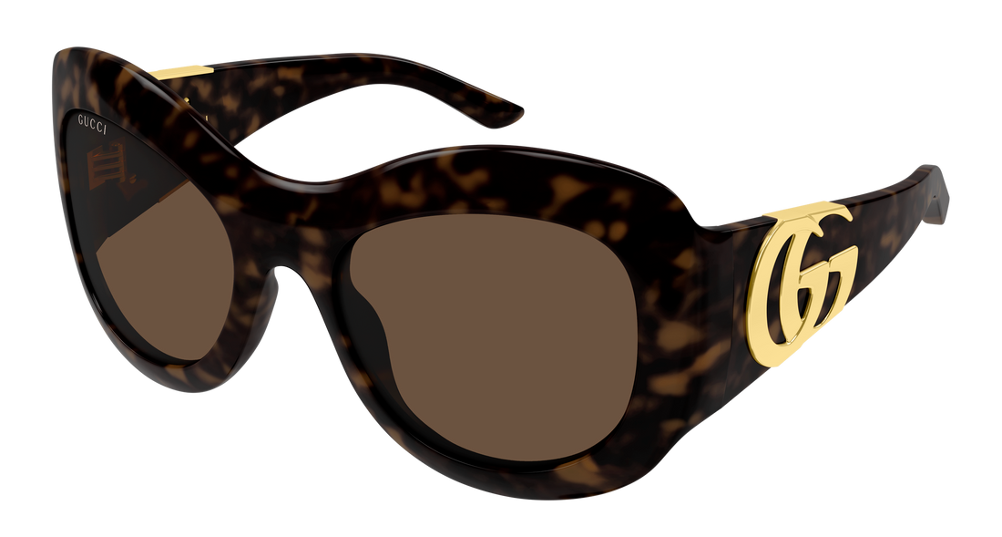 Óculos de sol gucci gg2275s 002 havana butterfly femenino tamanho 58mm - Vista principal