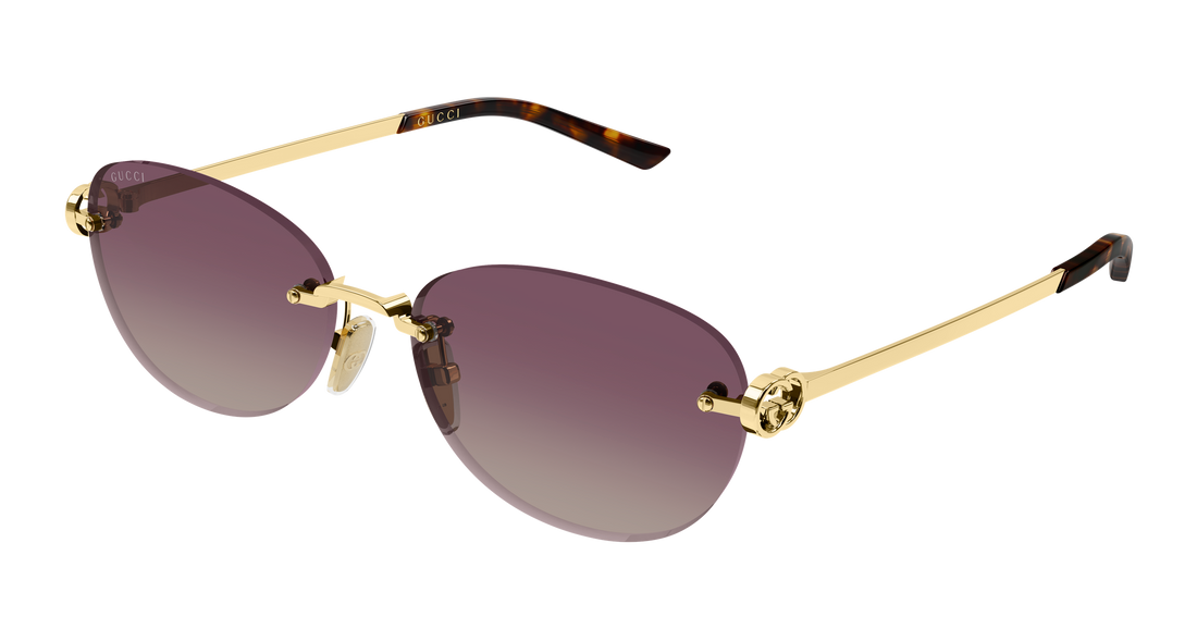 Solglasögon gucci gg2230sa 003 dorado round/oval/panthos femenino storlek 59mm - Huvudvy