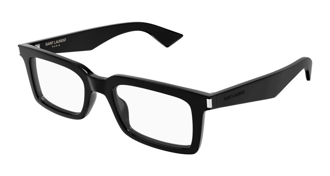 Prescription glasses saint laurent sl 860 opt 001 negro rectangular / squared masculino size 52mm - Main view