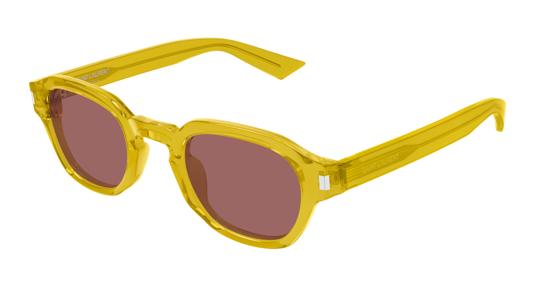Óculos de sol saint laurent sl 946 004 amarillo round/oval/panthos masculino tamanho 46mm - Vista principal