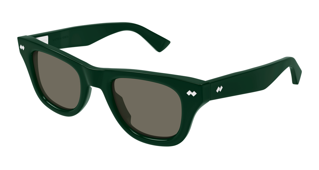 Óculos de sol bottega veneta bv1486s 005 verde rectangular / squared masculino tamanho 48mm - Vista principal