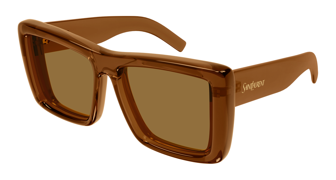 Óculos de sol saint laurent sl 900 howl 007 marron rectangular / squared femenino tamanho 61mm - Vista principal