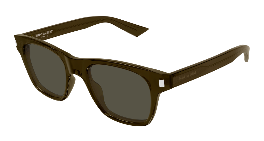 Sunglasses saint laurent sl 875 004 marron rectangular / squared masculino size 50mm - Main view