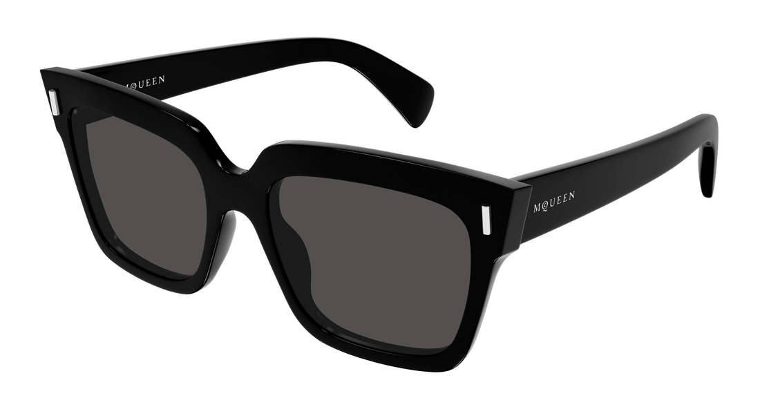 Occhiali da sole alexander mcqueen am0583s 001 negro rectangular / squared femenino taglia 56mm - Vista principale