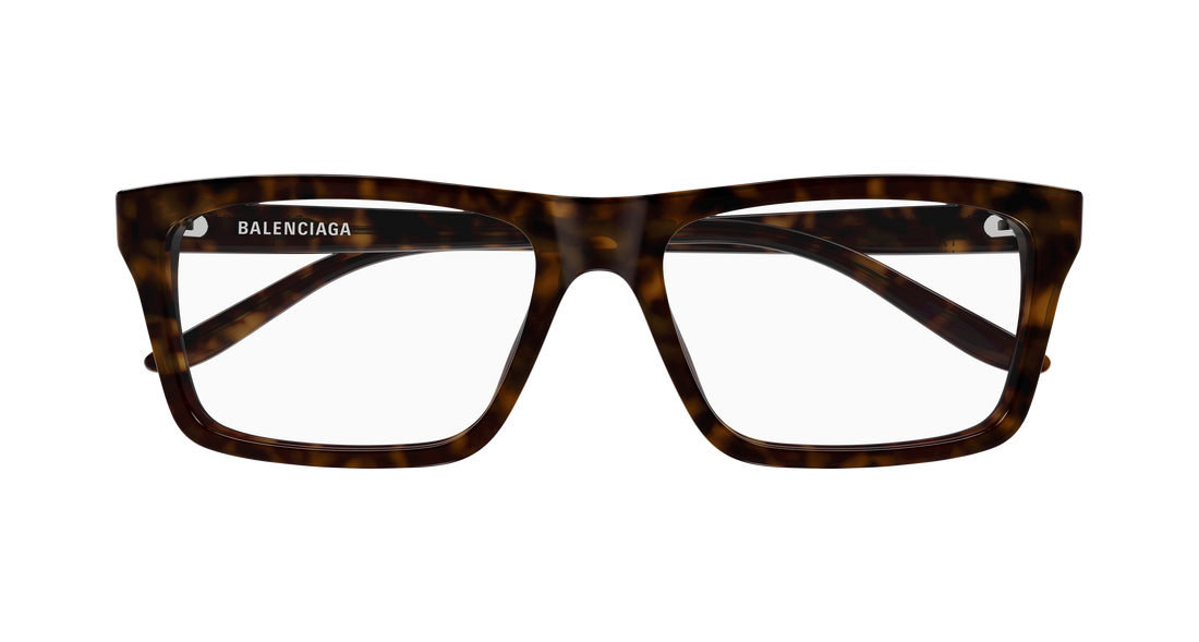 Occhiali da vista balenciaga bb0499o 002 havana rectangular / squared masculino taglia 57mm - Vista dettagliata