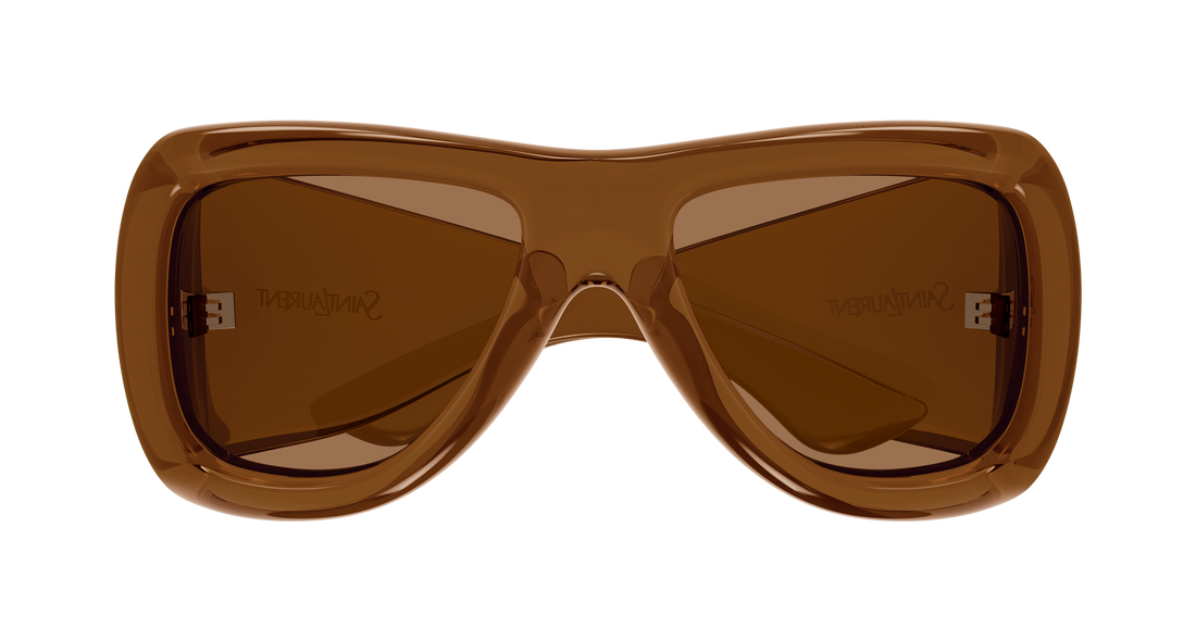 Sonnenbrillen saint laurent sl 902 howl 007 marron pilot/navigator unisex größe 63mm - Detailansicht