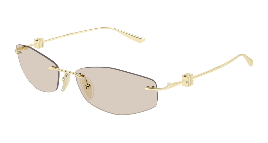 Óculos de sol balenciaga bb0535s 005 dorado geometrical/directional femenino tamanho 60mm - Vista principal