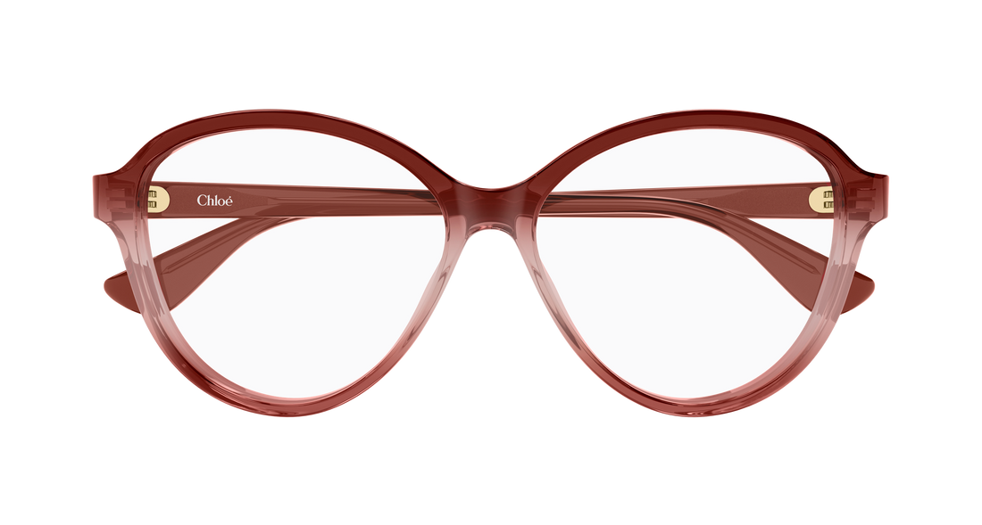 Óculos graduados chloé ch0392o 004 rojo round/oval/panthos femenino tamanho 57mm - Vista de detalhe