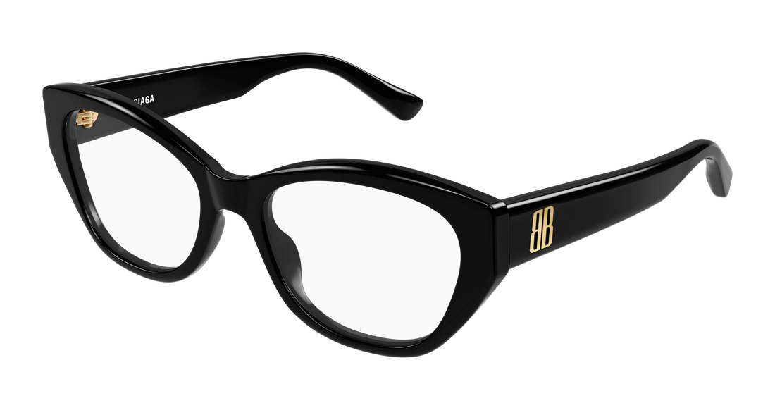 Occhiali da vista balenciaga bb0481o 005 negro cat eye femenino taglia 56mm - Vista principale