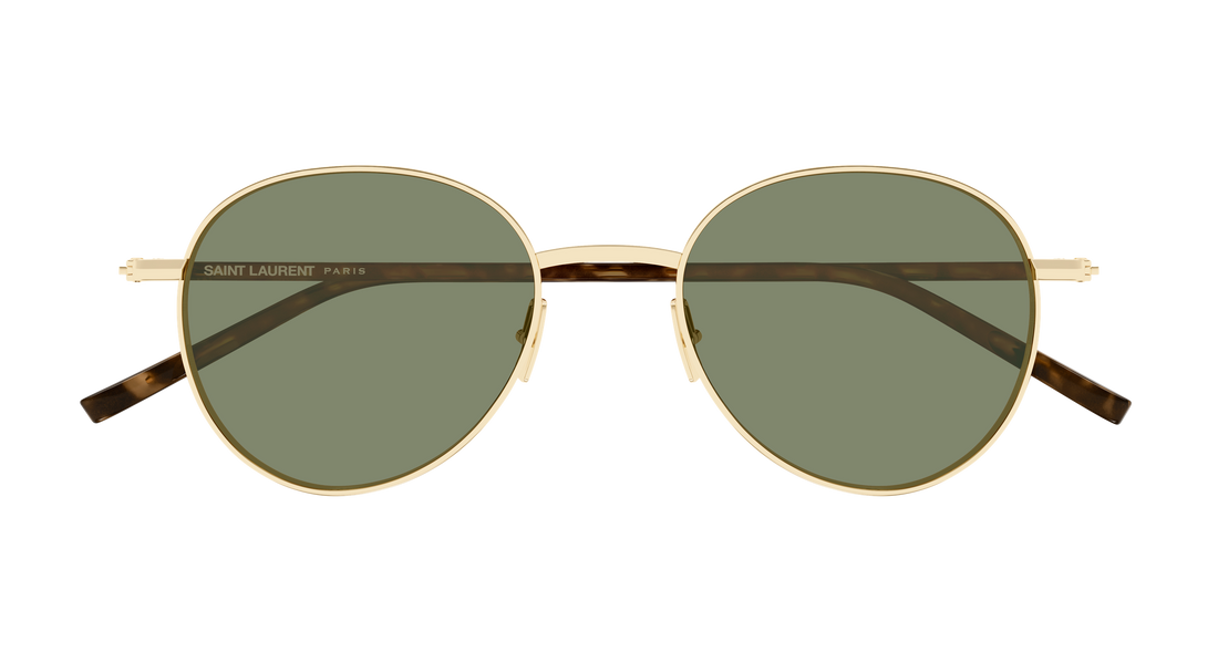 Óculos de sol saint laurent sl 865 003 dorado round/oval/panthos unisex tamanho 50mm - Vista de detalhe