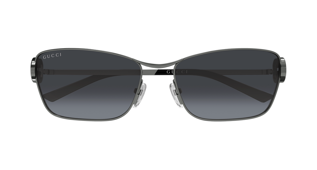 Lunettes de soleil gucci gg2045s 001 plateado cat eye femenino taille 58mm - Vue détaillée
