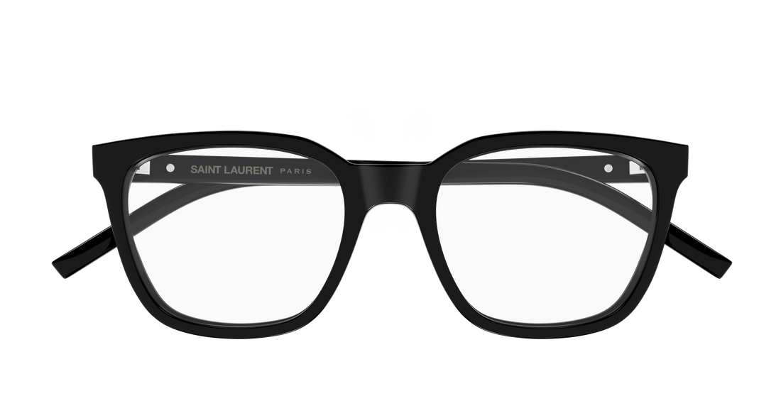 Prescription glasses saint laurent sl m129 007 negro rectangular / squared femenino size 51mm - Detailed view