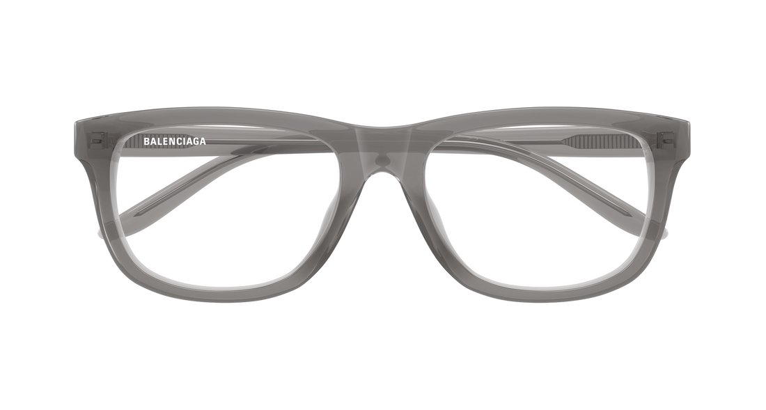 Lunettes de vue balenciaga bb0531o 004 gris rectangular / squared masculino taille 55mm - Vue détaillée