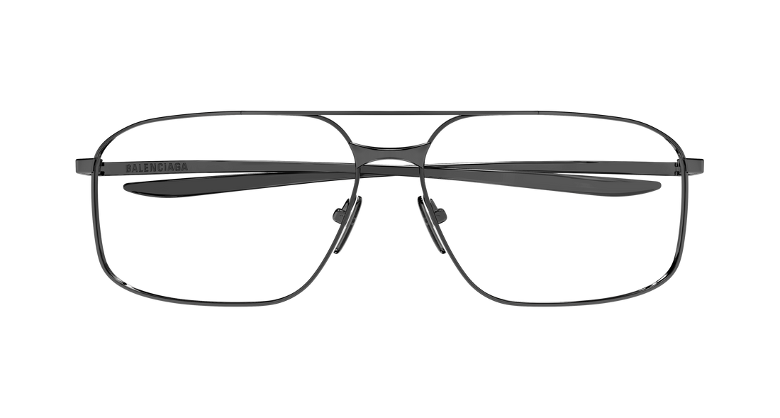 Óculos graduados balenciaga bb0495o 003 gris pilot/navigator masculino tamanho 61mm - Vista de detalhe