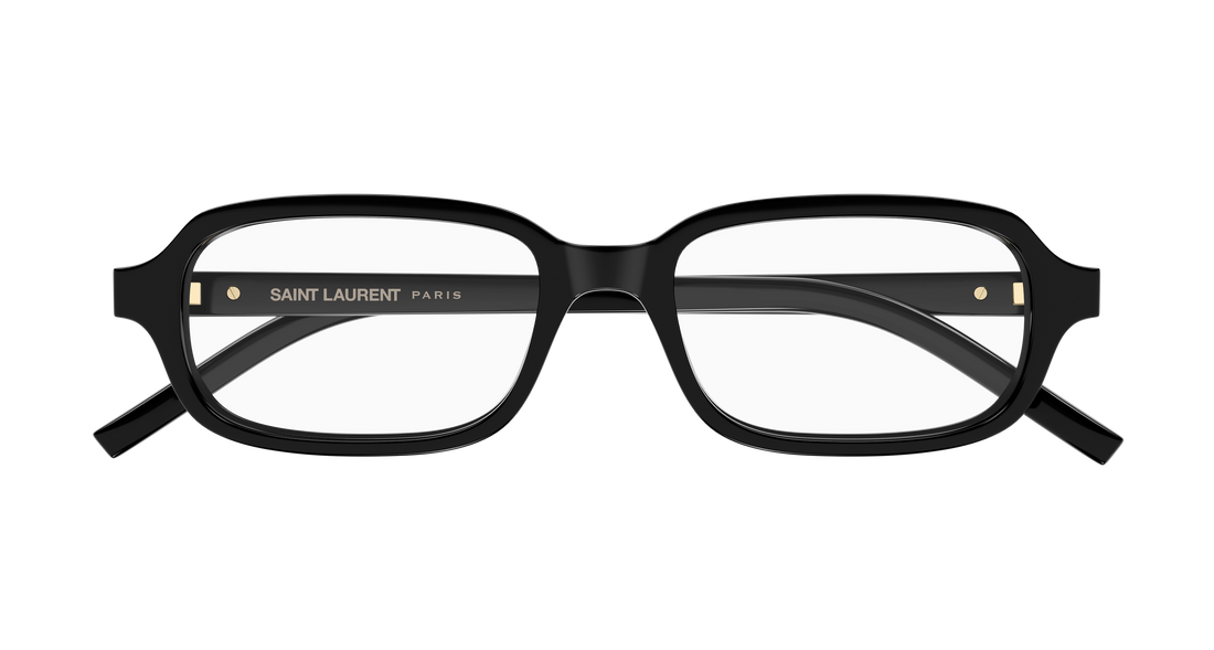 Óculos graduados saint laurent sl m180 001 negro rectangular / squared masculino tamanho 52mm - Vista de detalhe