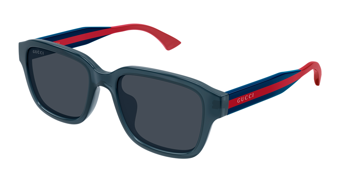 Óculos de sol gucci gg2120sa 004 azul rectangular / squared masculino tamanho 55mm - Vista principal