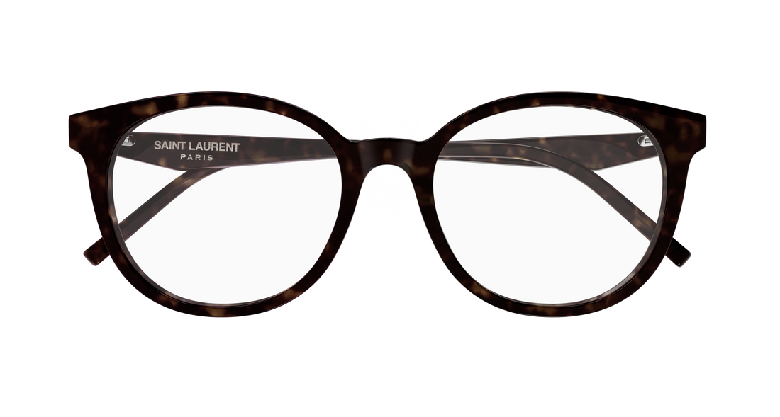 Prescription glasses saint laurent sl m189/f 002 havana cat eye femenino size 53mm - Detailed view