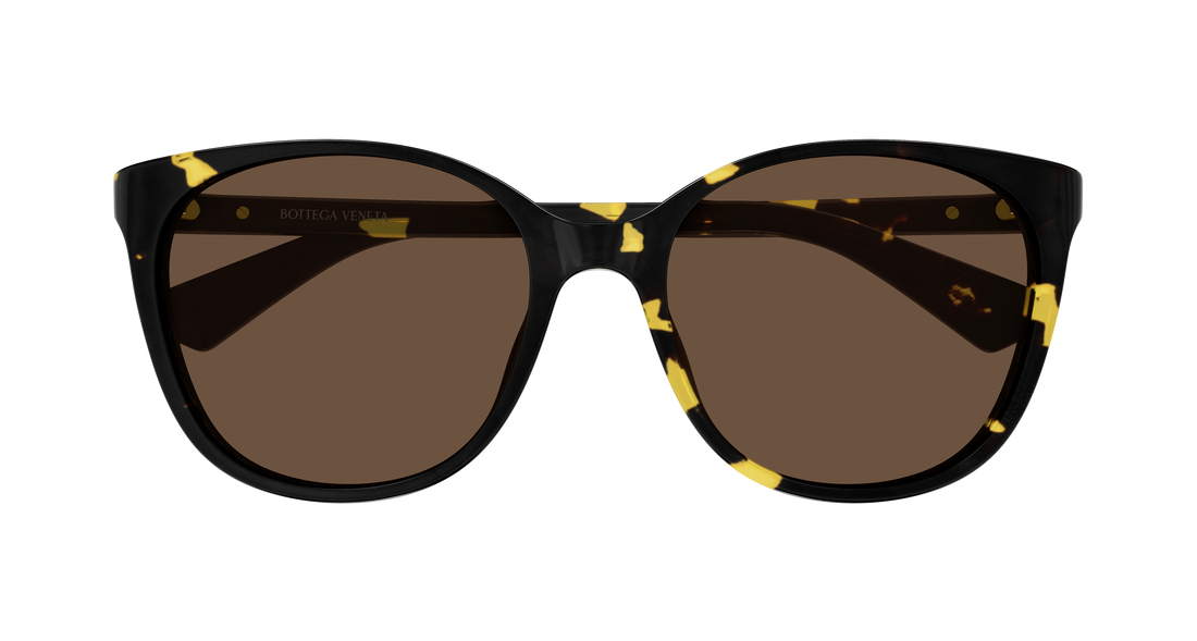 Óculos de sol bottega veneta bv1515sk 002 havana cat eye femenino tamanho 56mm - Vista de detalhe