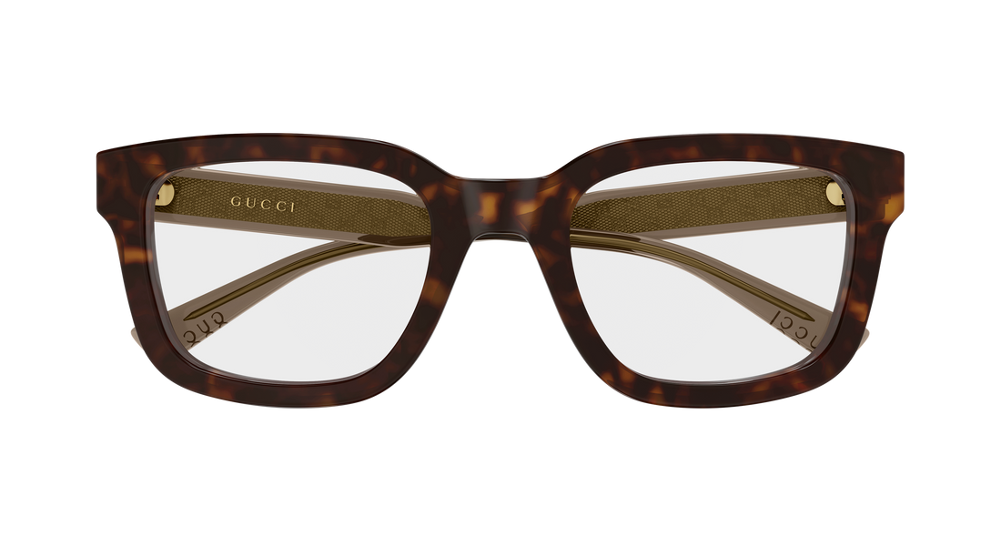 Brillen gucci gg2071ol 002 havana rectangular / squared masculino größe 52mm - Detailansicht